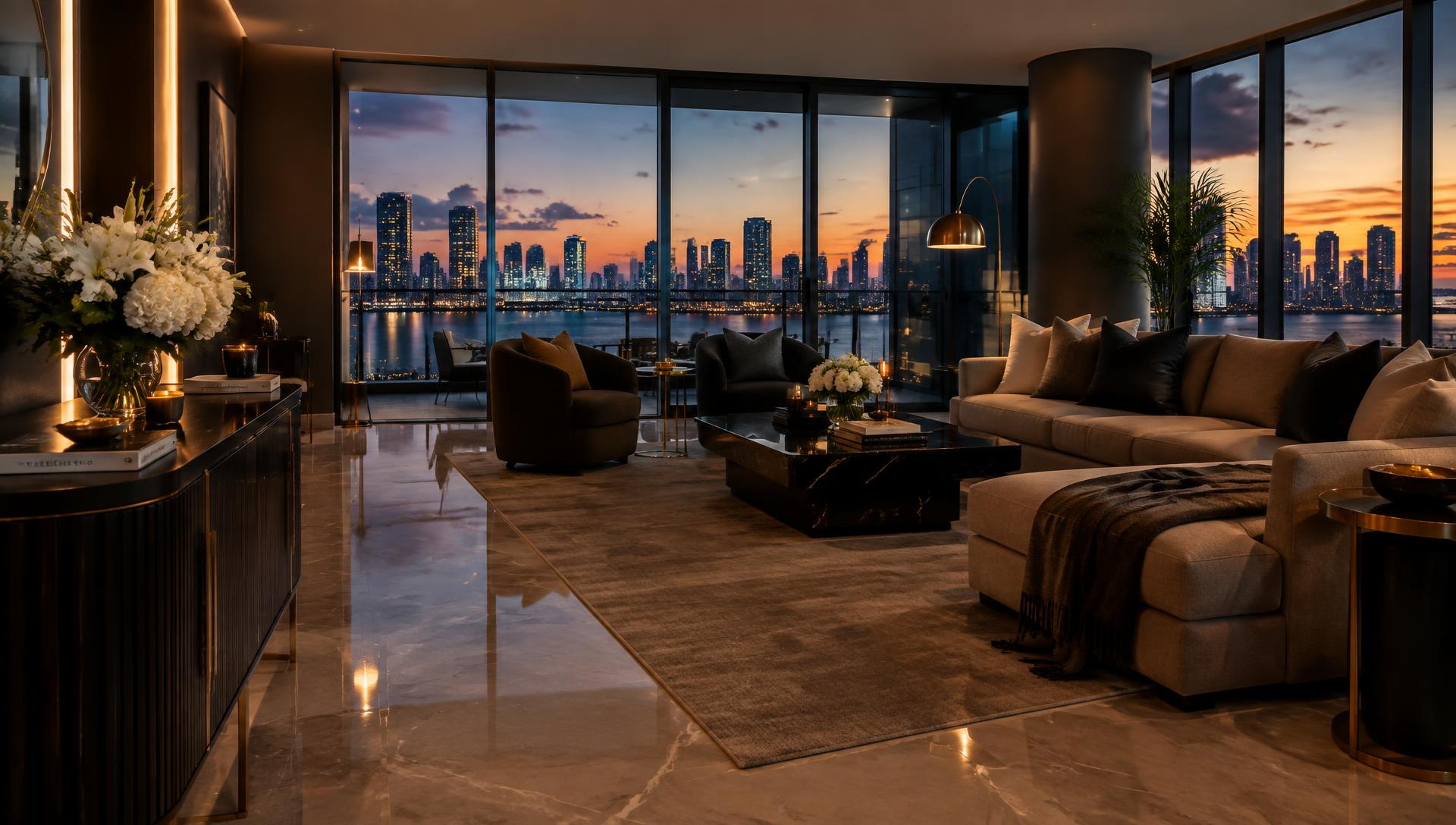 Immaculate Miami residence prepared for the owner's arrival
