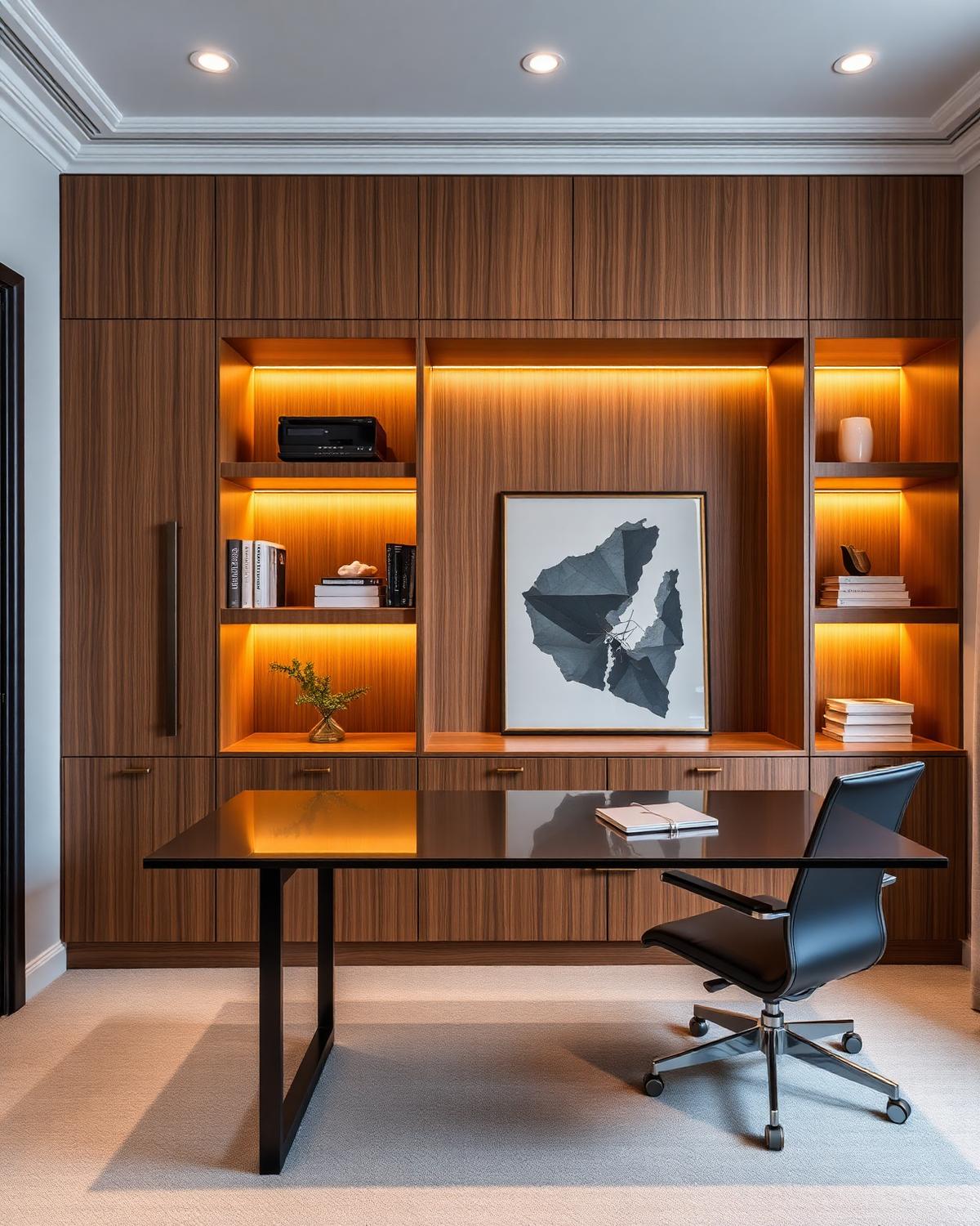 Home Office & Library — custom millwork by Gabai's Decor